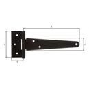 PENTURE ANGLAISE NOIR 200MM EP.2MM